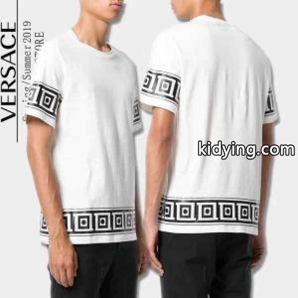 2019春夏トレンドNO1 人気沸騰中 超大特価 大人気 VERSACE ヴェルサーチ 半袖Tシャツ 2色可選_ヴェルサーチ VERSACE_ブランド コピー 激安(日本最大級)-0