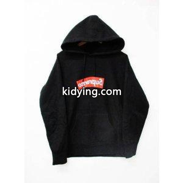 シュプリーム SUPREME ×COMME des GARCONS SHIRT 17SS Box Logo Hooded ボックスロゴ パーカー ブラック メンズ 通販-0