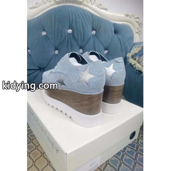 STELLA McCARTNEY ステラマッカートニー コピースター装飾 厚底シューズ ブルー クール モダン-6