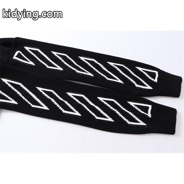 ブラック × ホワイト セーター オフホワイト Off-White スーパーコピー 2025秋冬 限定入手 デザイン性豊か 秋冬コーデ-3