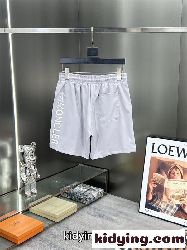 軽量速乾 ウエストゴム モンクレール コピー MONCLER ドローコード ロゴプリント 夏用 スポーツ カジュアル-2