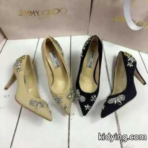 17SS ジミーチュウ JIMMY CHOO スタイルアップ効果 ハイヒール 2色可選 ビジュー_ジミーチュウ JIMMY CHOO_ブランド コピー 激安(日本最大級)-0