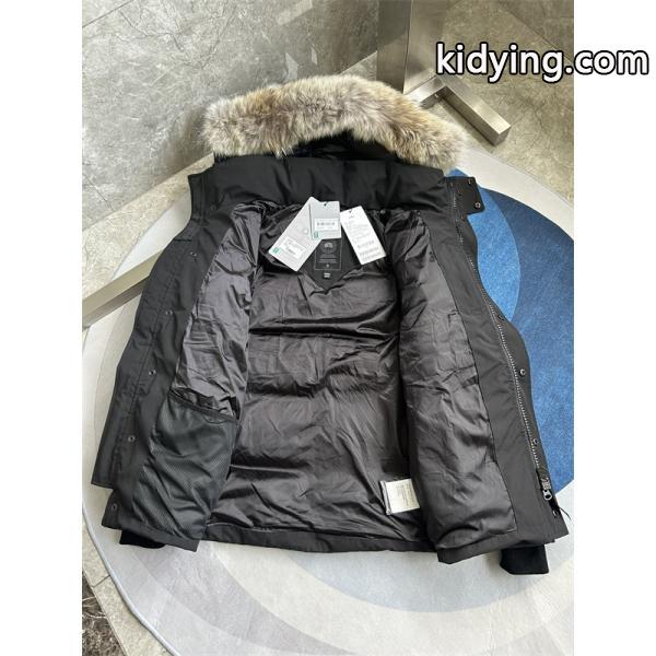ダウンジャケット ブラック 人気モデル 即完売必至 Canada Goose カナダグース 偽物-5