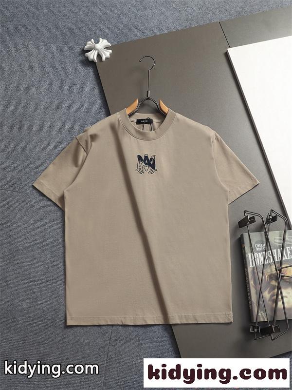 アミリ コピー Tシャツ ブラック 半袖 シンプル AMIRI クリーン 大人カジュアル 着回し万能-2