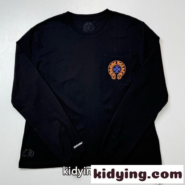2026新作 Chrome Hearts N級品 クロムハーツ ロングTシャツ STAFFロゴ バックホースシュー プリント 長袖Tシャツ コットン 人気アイテム-2