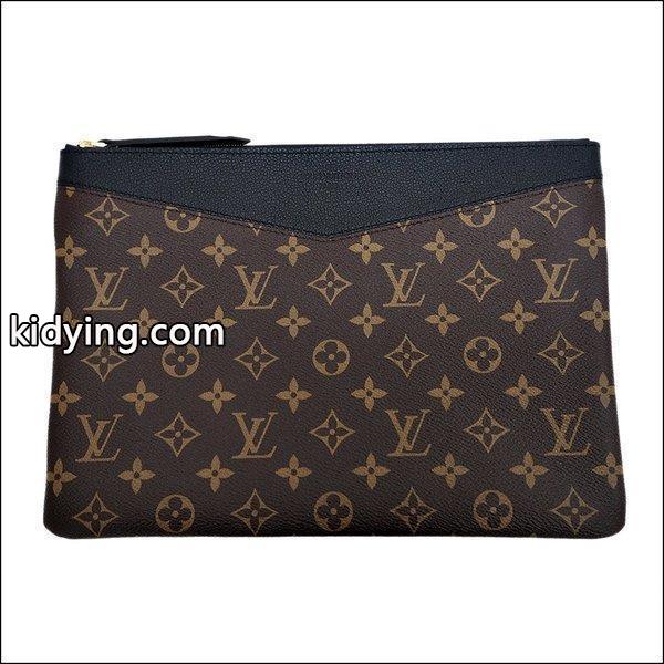 ルイヴィトン LOUIS VUITTON デイリーポーチ ノワール M62048 レディース モノグラム クラッチバッグ セカンドバッグ バッグインバッグ 薄型 マチなし :a1001307:UPRISE Yahoo!ショップ - 通販ショッピング-0
