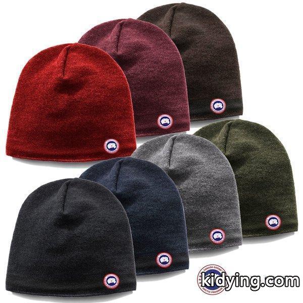 CANADA GOOSE カナダグース BLACK/NAVY/IRON GRAY/MILITARY GREEN ユニセックス wool-watch-cap-0