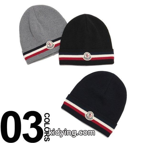 モンクレール ニットキャップ MONCLER ロゴワッペン トリコロールライン 折り返し ニット帽 ビーニー ブランド メンズ 帽子 ウール MC003280002292 :7599207107:ゼンオンライン - 通販ショッピング-0