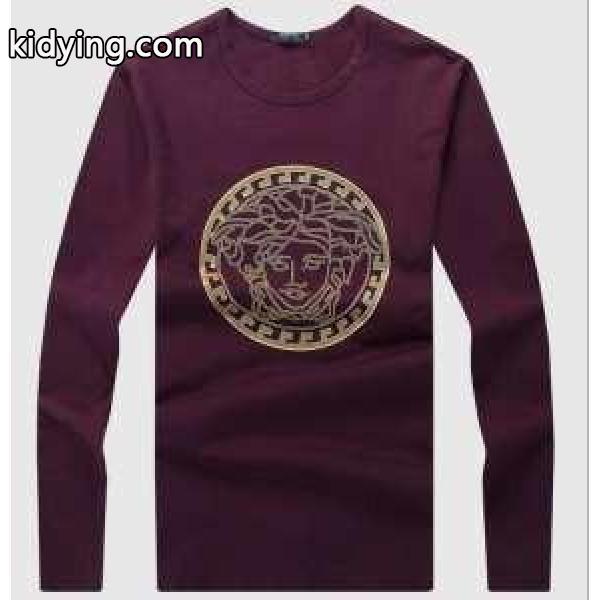 上品上質 ヴェルサーチ 長袖Tシャツ 縦には伸びにくい 4色可選_ヴェルサーチ VERSACE_ブランド コピー 激安(日本最大級)-0