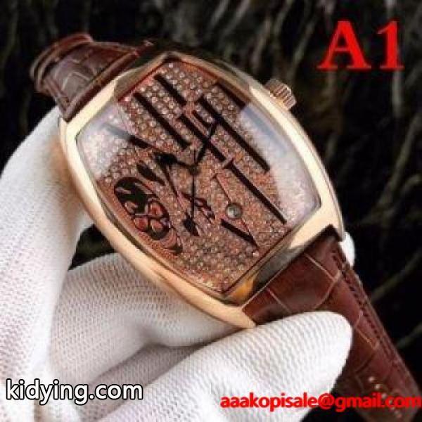 franck muller コピー品質保証新品ベーシック気軽スタンダードウォッチ女性プレゼントオススメブラックブラウン-0