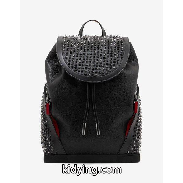 クリスチャン ルブタン Christian Louboutin メンズ バックパック・リュック バッグ Explorafunk Leather Spikes Backpack Black :cb2-ffd228edad:フェルマート fermart シューズ - 通販ショッピング-0