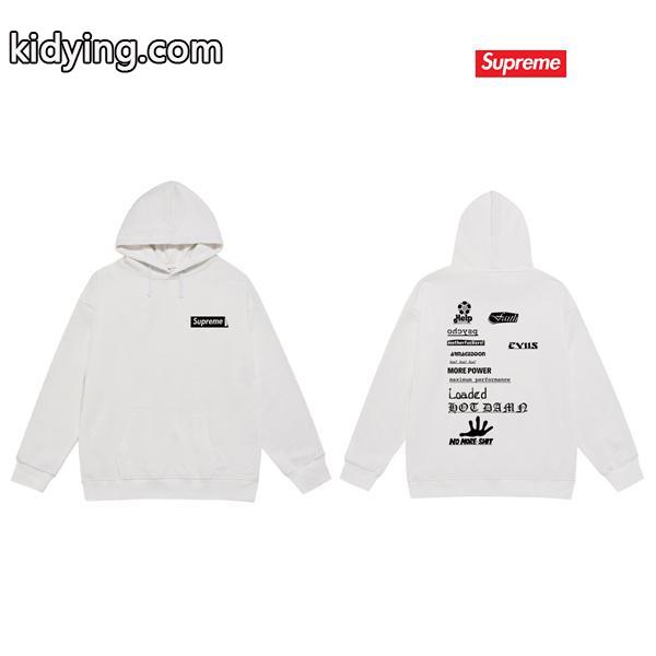 2025秋冬 厚地 ブラック 話題作 バックプリント SUPREME シュプリーム 偽物 パーカー-6