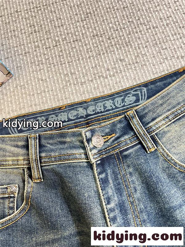 ウォッシュド加工 ストレート寄り シンプルボトムス CHROME HEARTS クロムハーツ コピー ジーンズ こなれ見え 買い足し候補-4