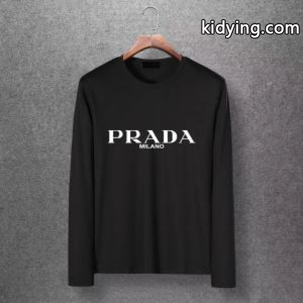 長袖Tシャツ 多色可選 2019秋に注目したい 秋冬ファッションコーディネート プラダ PRADA_長袖Tシャツ_メンズファッション_スーパーコピーブランド激安通販 専門店-0