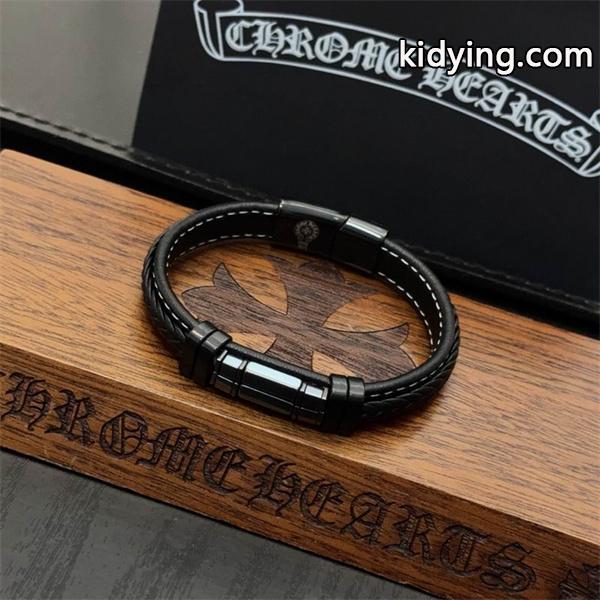 CHROME HEARTS クロムハーツ コピー 2026新作 上質 レザー ブレスレット 注目 トレンド-4