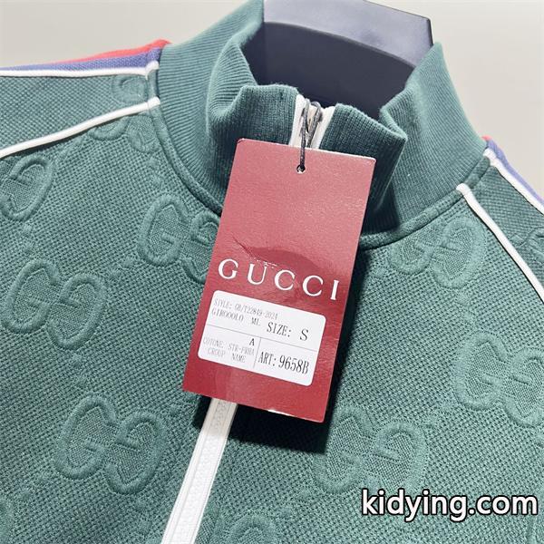 2025秋冬 プレミアム質感 ブラック GGジャカード GUCCI グッチ コピー トラックジャケット-5