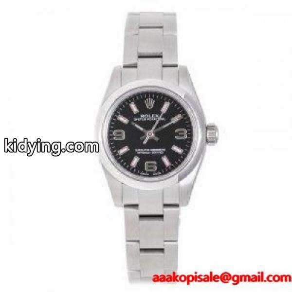ロレックス レディース オイスターパーペチュアル 176200 黒文字盤 ピンクインデックス SS ROLEX :100437:セブンマルイ質店 - 通販ショッピング-0