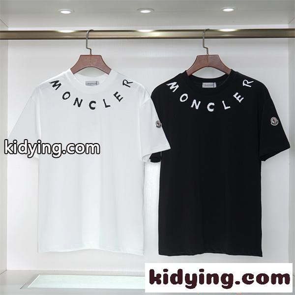 新作注目 MONCLER モンクレール コピー 半袖Tシャツ プリント ミニマルデ ストリート-0