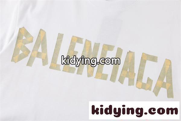 BALENCIAGA アーバンストリート ロゴTシャツ ホワイト バレンシアガ 偽物 半袖 大人カジュアル-5