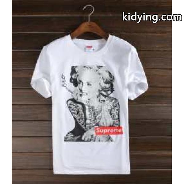 優等品 爽やか SUPREME シュプリーム メンズ プリント 半袖Tシャツ 3色可選-2