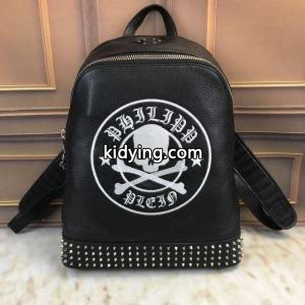 フィリッププレイン PHILIPP PLEIN リュックサック ブランド コピー メンズ ブラック 大容量 セレブにも愛用モデル 最低価格-0