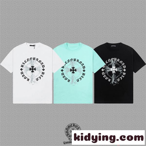 CHROME HEARTS クロムハーツ コピー 今季話題 半袖Tシャツ プリント ソフトタッチ ストリート-2