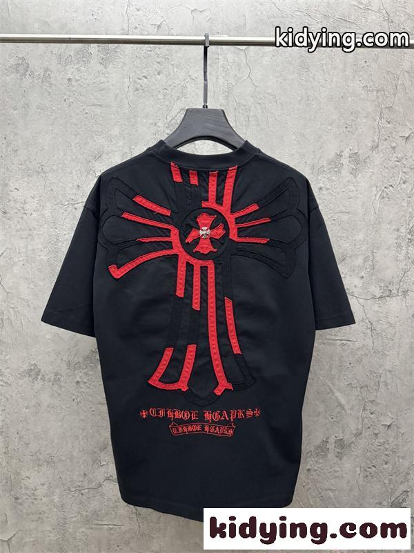高級感 ホワイト 半袖 Tシャツ クロムハーツ コピー ミニマル 上品 クリーンスタイル CHROME HEARTS-2