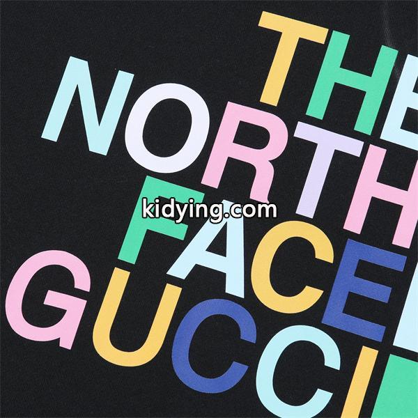 コラボロゴ パーカー ブラック 鮮やか 目立つ コレクター向け The North Face*GUCCI グッチ コピー-4