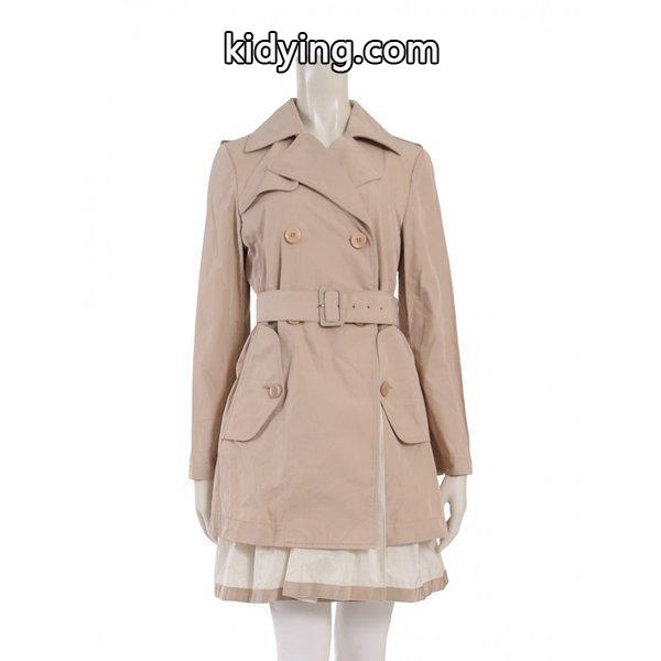 モンクレール MONCLER ADELINE トレンチ コート コットン ベージュ レディース 中古 :195296:RECLOヤフーショップ - 通販ショッピング-0