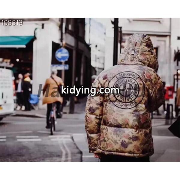 Supreme×Stone Island コラボ ダウンジャケットコピー シュプリーム Lamy Cover Puffy Jacket 2色展開-0