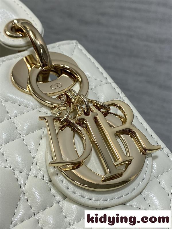 ins人気♥Classic Lady♥DIORディオールハンドバッグコピー2026トレンドホワイト色上品-2