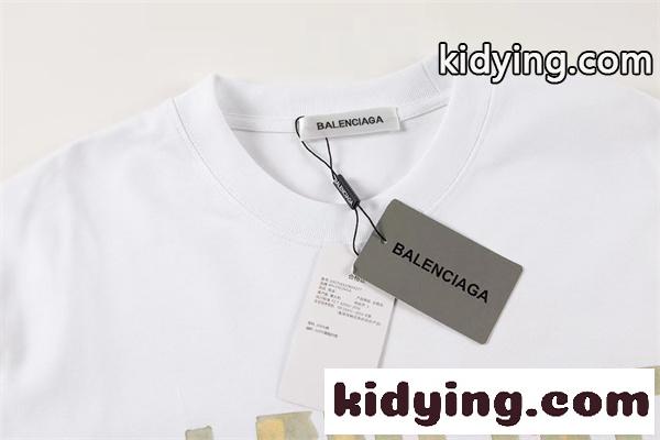 BALENCIAGA アーバンストリート ロゴTシャツ ホワイト バレンシアガ 偽物 半袖 大人カジュアル-8