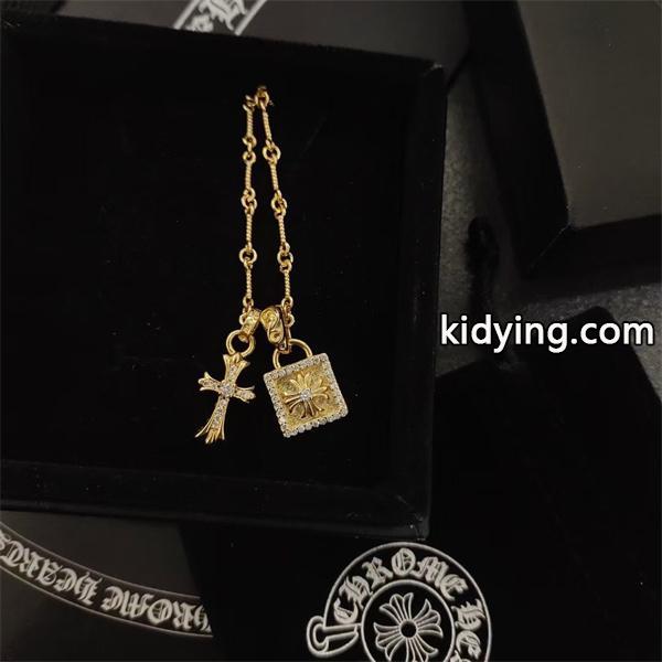 CHROME HEARTS 銀座店 クロムハーツ 22K タイニーファットクロス パヴェダイヤ チャーム ネックレス 通販ショッピング-0