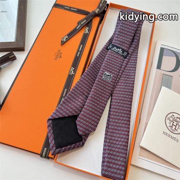 エルメス Hermes 激安 メンズ ネクタイ 新作 H総柄 デザイン シルク100% 手仕上げ ビジネス用-2