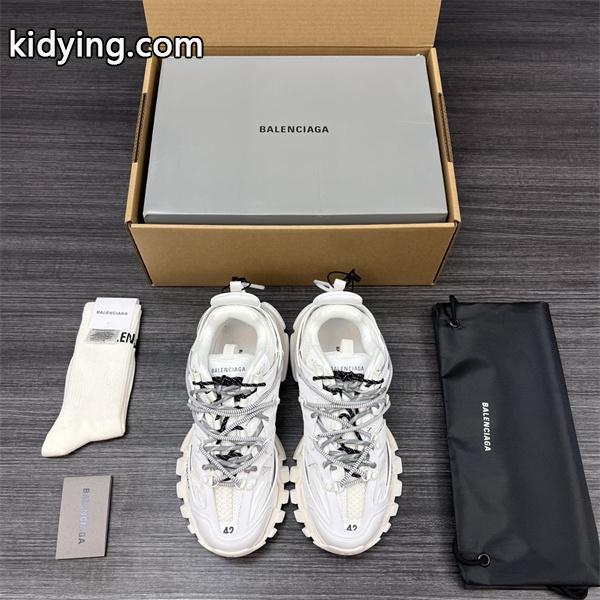 BALENCIAGA 激安 メンズ ボリュームソール スニーカー ローカット メッシュ切替 レースアップ 厚底 デイリーユース ホワイト系-0