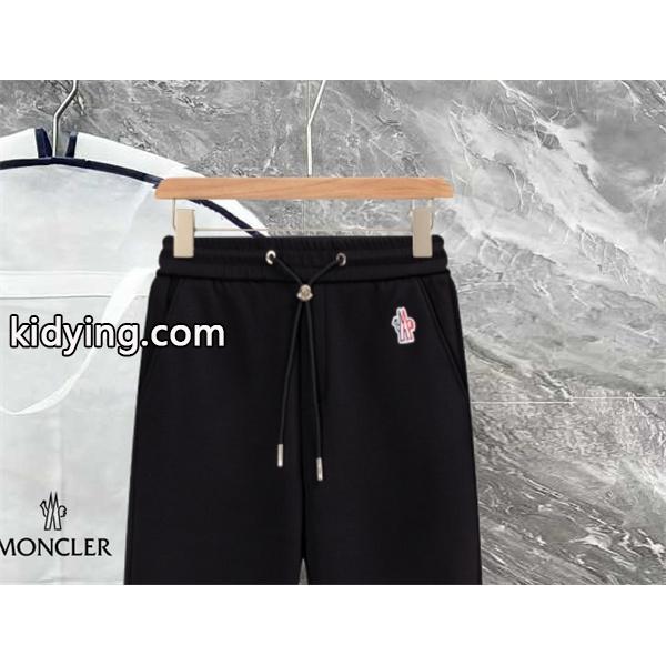 人気 ブラック アイコン刺繍デザイン 上質素材 2025秋冬必須 モンクレール スーパー コピー Moncler スウェットパンツ-2