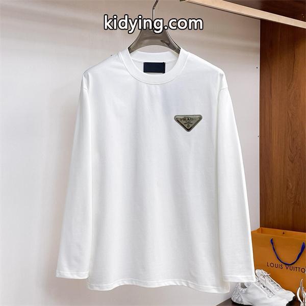 プラダ スーパーコピー 長袖Tシャツ ブラック カジュアル モードスタイル 新登場 PRADA-1