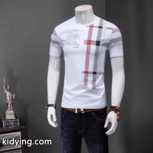 2017 半袖Tシャツ 2色可選 &安心&追跡付 BURBERRY バーバリー 収縮性のある_半袖Tシャツ_メンズファッション_スーパーコピーブランド激安通販 専門店-0