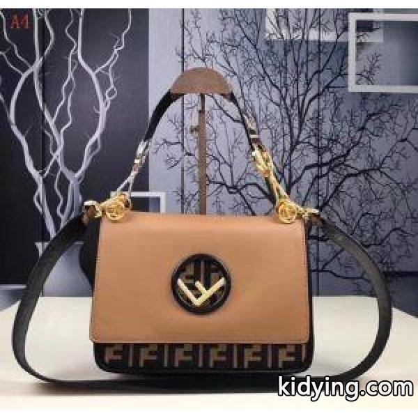 KAN I FBrown leather bag8BT284A651F13VKFENDIフェンディ 激安コーディネートしやすいバッグ機能性5色展開-3