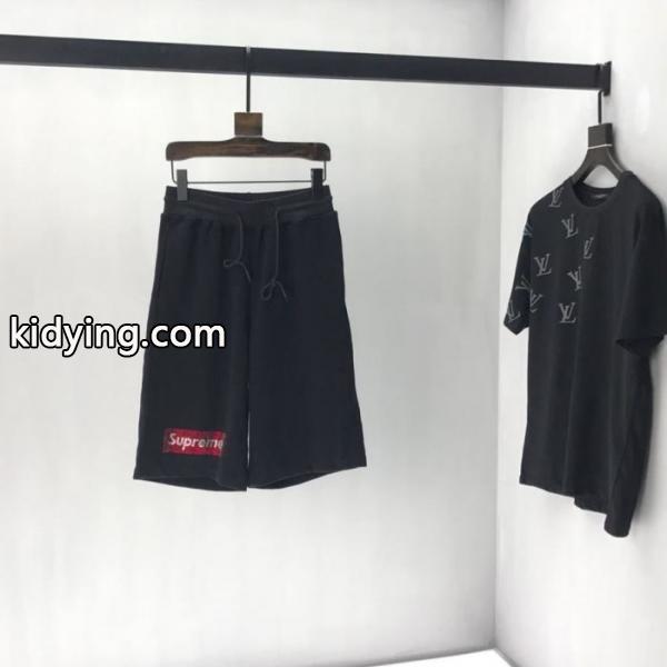 夏先に大活躍する 19SS Swarovski Box Logo Tee ブランドの話題の新作も！ 上下セット 上品なリラックス感_ブランド ジーンズ_メンズファッション_スーパーコピーブランド激安通販 専門店-0