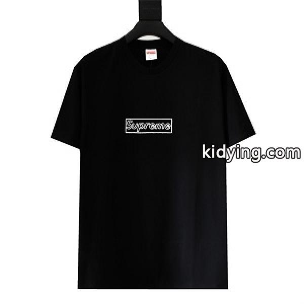 Supreme 21ss Week 18 x KAWS コラボ Chalk LOGO Box Logo人気上昇中ｔシャツコピー-0