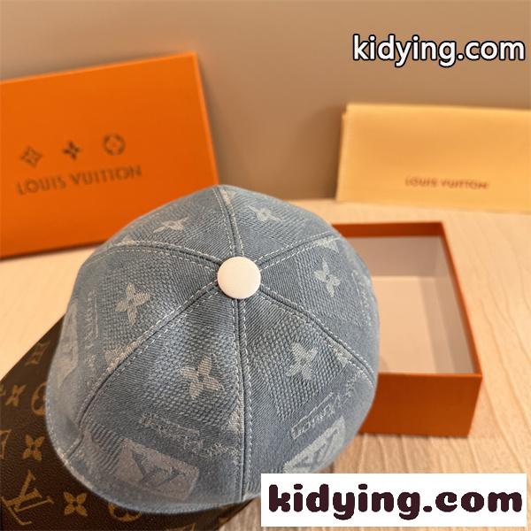☆お洒落2026ルイヴィトン LOUIS VUITTON キャップコピー ダックビル つば広め 日よけ アウトドア ハイキング-3