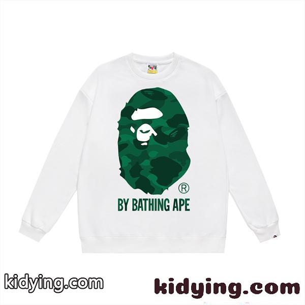 スウェットトレーナー プリント 裏毛仕様 ストリート映え BAPE ア・ベイシング・エイプ コピー-2