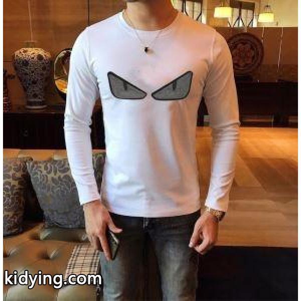 フェンディ FENDI 長袖Tシャツ 2色可選 2019年秋冬最新のトレンド 寒い季節の王道アイテム_フェンディ FENDI_ブランド コピー 激安(日本最大級)-1