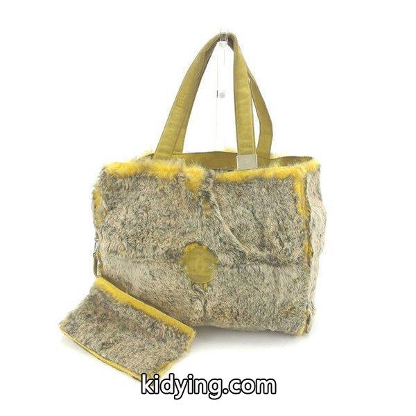 Chanel バッグ トートバッグ ココマーク 内側ミニポーチ付き ベージュ イエロー シルバー系 レディース 中古 Bag :C1876:ブランドデポTOKYO - 通販ショッピング-0