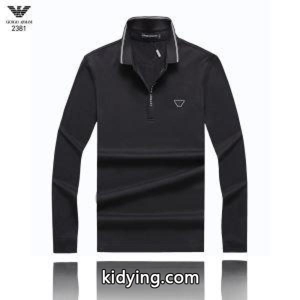 3色可選 長袖Tシャツ アルマーニ ARMANI 真冬にもうまく着こなせる 2019年秋冬最新のトレンド_アルマーニ ARMANI_ブランド コピー 激安(日本最大級)-2