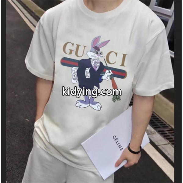 Tシャツ/ティーシャツ風通しのよいGUCC1 スーパーコピー春夏流行ファッション 2色可選_半袖Tシャツ_メンズファッション_スーパーコピーブランド激安通販 専門店-0