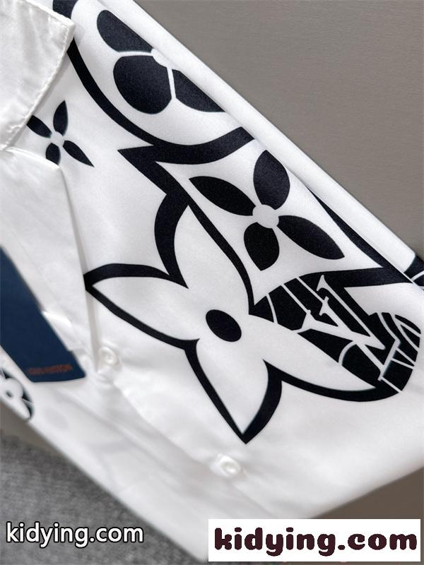 LOUIS VUITTON ホワイト シャツ 夏 リゾート カジュアル ルイヴィトン スーパーコピー 半袖 ファッション モード-5
