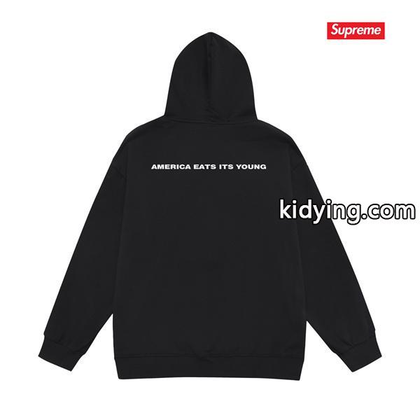 SUPREME シュプリーム コピー 秋冬定番 起毛 ホワイト 人気集中 フォト パーカー-1