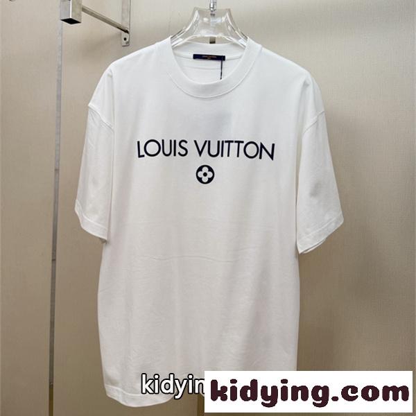 モードミニマル ワンポイントデザイン 着回し力高め LOUIS VUITTON ルイヴィトン コピー 半袖Tシャツ スポットライト級-0